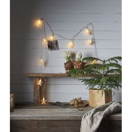 Eglo - LED julkedja  10xLED 2,1m varm vit 