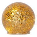 Eglo 411344 - LED juldekoration STAR FALL 10xLED/2xAA diameter 10 cm guld