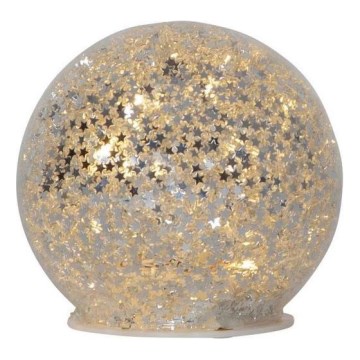 Eglo 411345 - LED juldekoration STAR FALL 10xLED/2xAA diameter 10 cm silver
