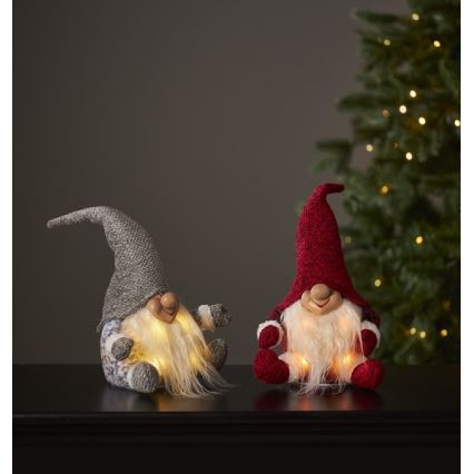 Eglo - LED Juldekoration 4xLED/0,06W/3xAA grå