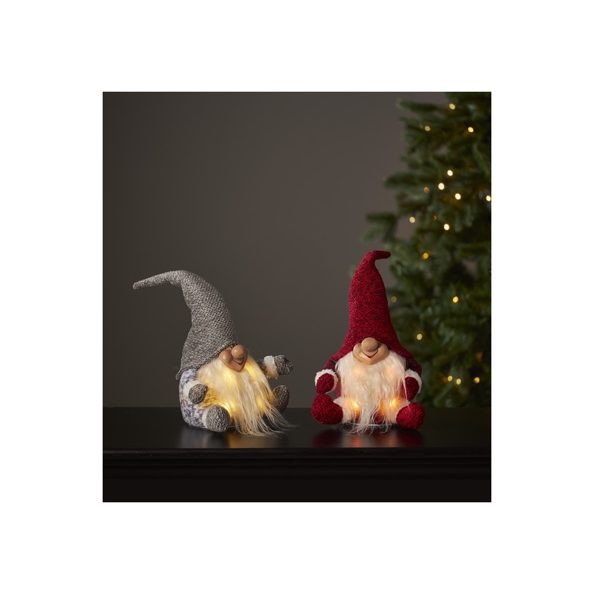 Eglo - LED Juldekoration 4xLED/0,06W/3xAA grå