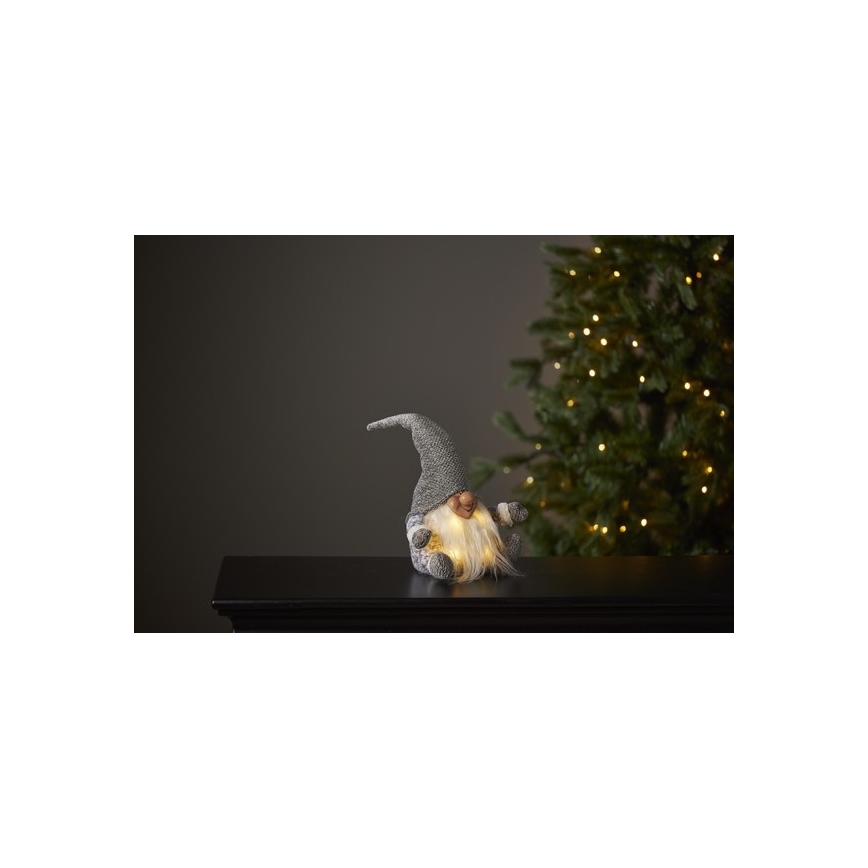 Eglo - LED Juldekoration 4xLED/0,06W/3xAA grå