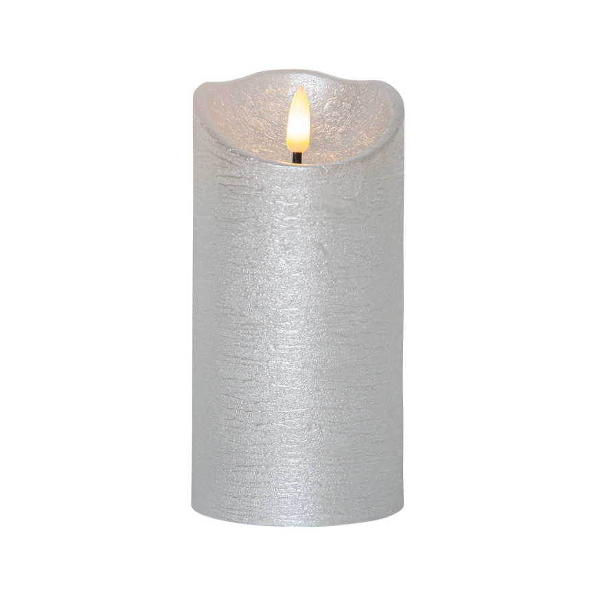 Eglo 411514 - LED-juldekoration FLAMME LED/0,03W/2xAA silverfärgad