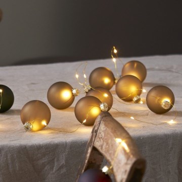 Eglo 411557 - ljusslinga BLISS 22xLED/3xAA 2,6m varmvit