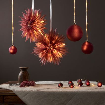 Eglo 411559 - Julslinga BLISS 22xLED/3xAA 2,6m varmvit