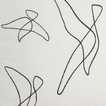 Eglo - Dekorativ kudde 45x45 cm vit/svart