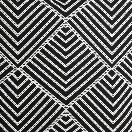 Eglo - Dekorativ kudde 45x45 cm svart/vit