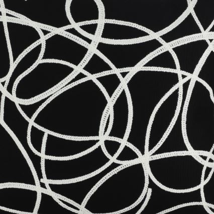 Eglo - Dekorativ kudde 45x45 cm svart/vit