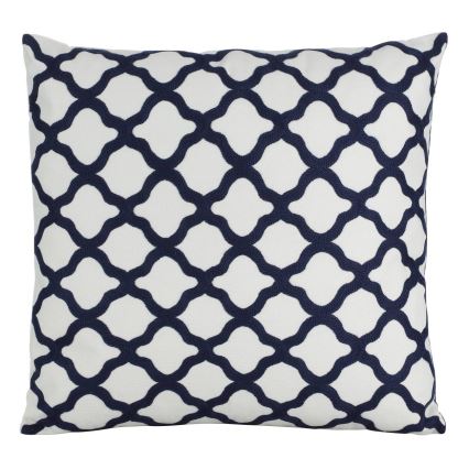Eglo - Dekorativ kuddfodral 45x45 cm vit/blå