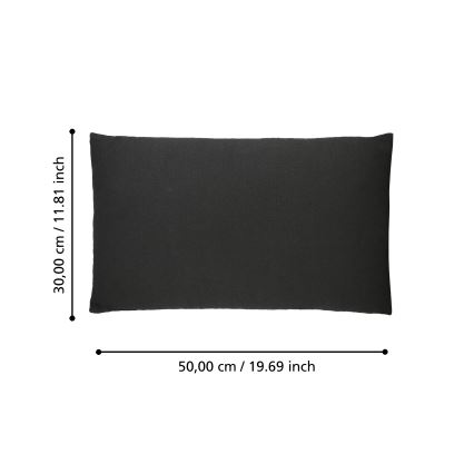 Eglo 420023 - Dekorativ kudde ILES 30x50 cm svart