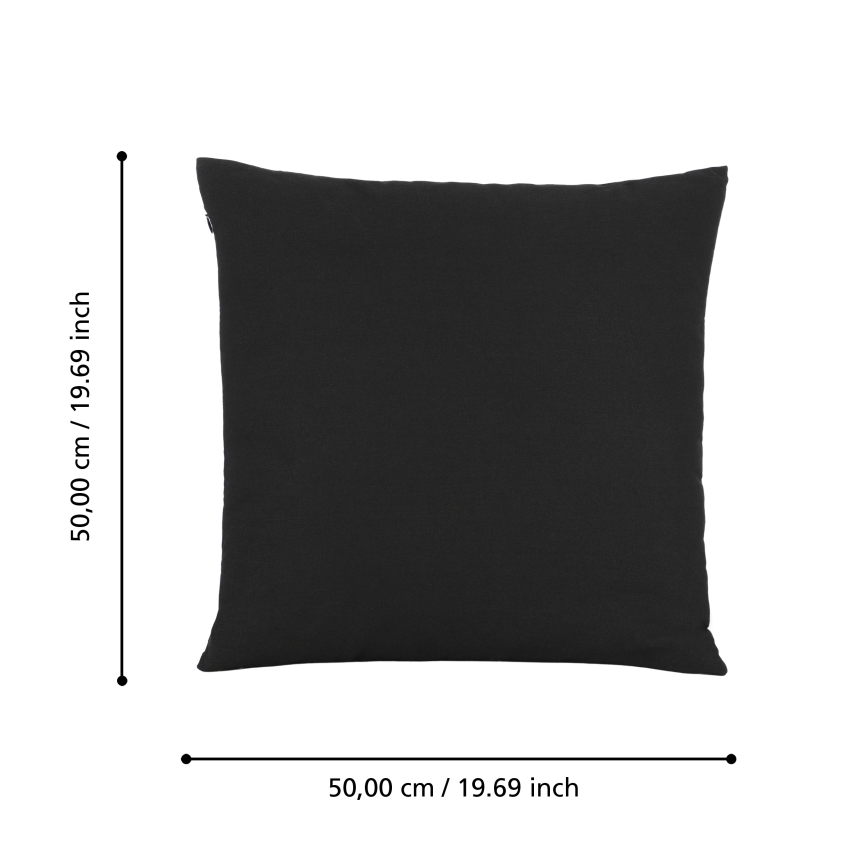 Eglo 420024 - Dekorationskudde ILES 50x50 cm svart