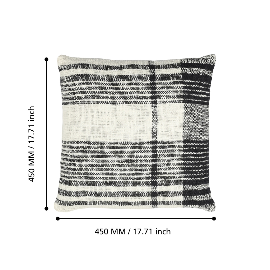 Eglo 420061 - Dekorationskudde CHEVERY 45x45 cm krämvit/svart