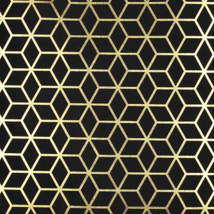 Eglo - Dekorativ kudde 45x45 cm svart/guld