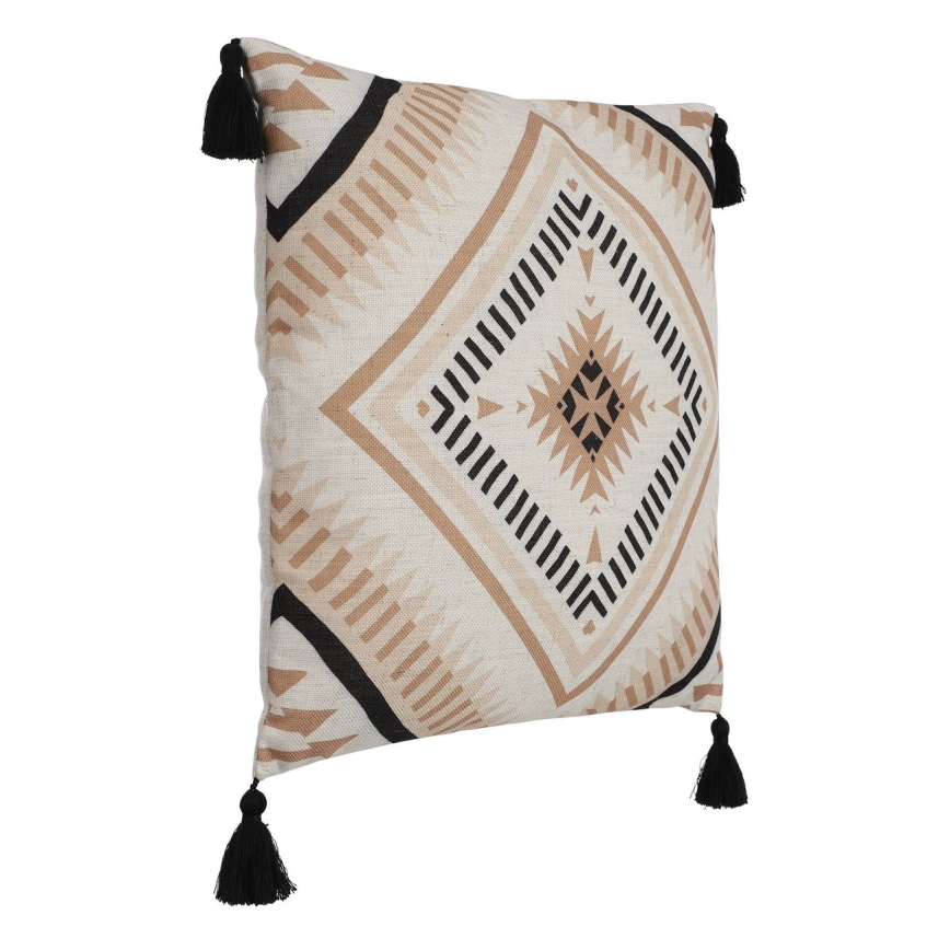 Eglo 420079 - Dekorativ kudde CHEVERY 45x45 cm beige/svart