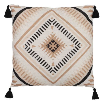 Eglo 420079 - Dekorativ kudde CHEVERY 45x45 cm beige/svart