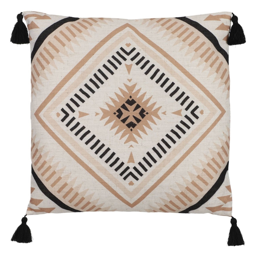 Eglo 420079 - Dekorativ kudde CHEVERY 45x45 cm beige/svart