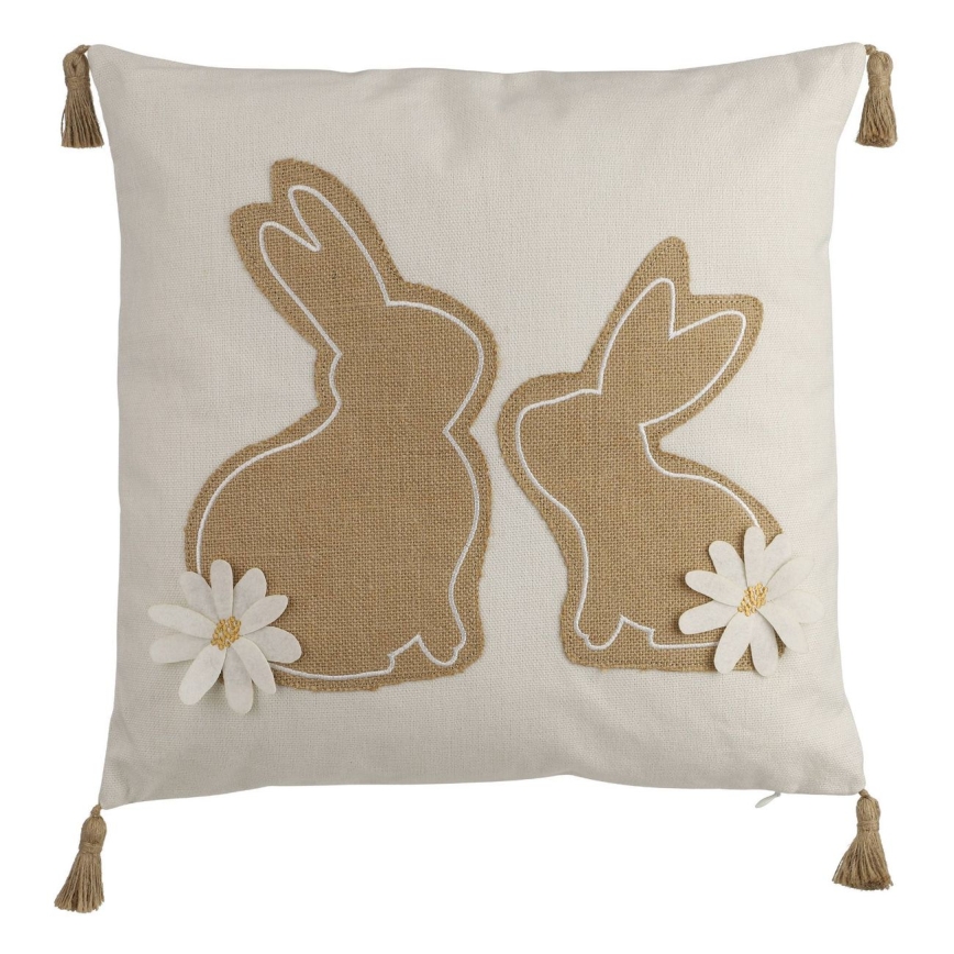 Eglo 420097 - Prydnadskudde CHEVERY 45x45 cm beige/brun