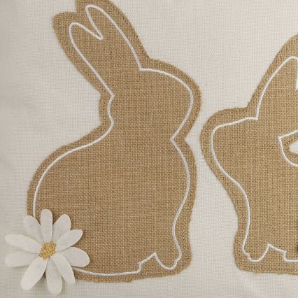 Eglo 420097 - Prydnadskudde CHEVERY 45x45 cm beige/brun