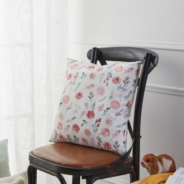 Eglo 420102 - Dekorativ kudde GEBENG 45x45 cm vit/rosa