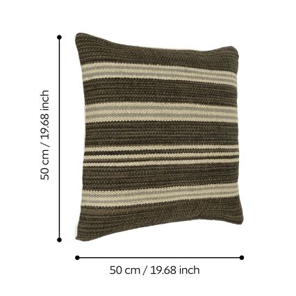 Eglo 420104 - Prydnadskudde CHEVERY 50 x 50 cm brun