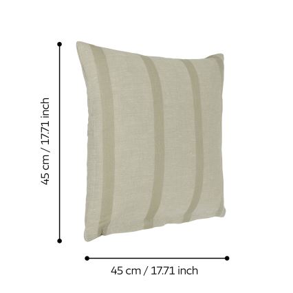 Eglo 420112 - Prydnadskudde BETAMPONA 45x45 cm beige