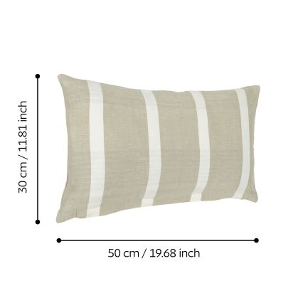 Eglo 420113 - Dekorativ kudde BETAMPONA 30x50 cm beige