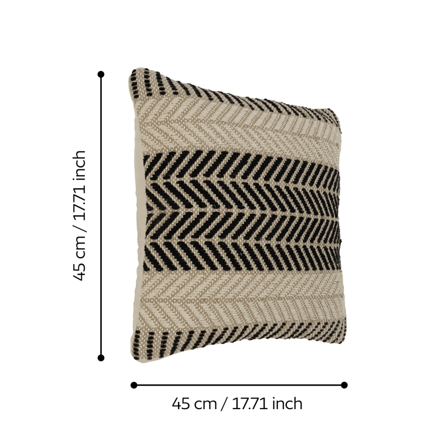 Eglo 420124 - Dekorativ kudde CHEVERY 45x45 cm brun