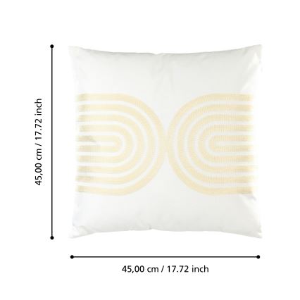 Eglo 420238 - Dekorativ kudde BERHALA 45x45 cm vit/beige
