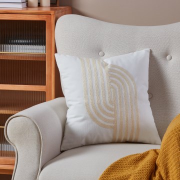 Eglo 420241 - Dekorativ kudde BERHALA 45x45 cm vit/beige