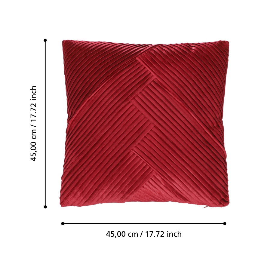 Eglo 420265 - Prydnadskudde SHOURA 45x45 cm röd