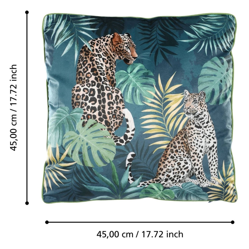 Eglo - Dekorativ kudde 45x45 cm grön