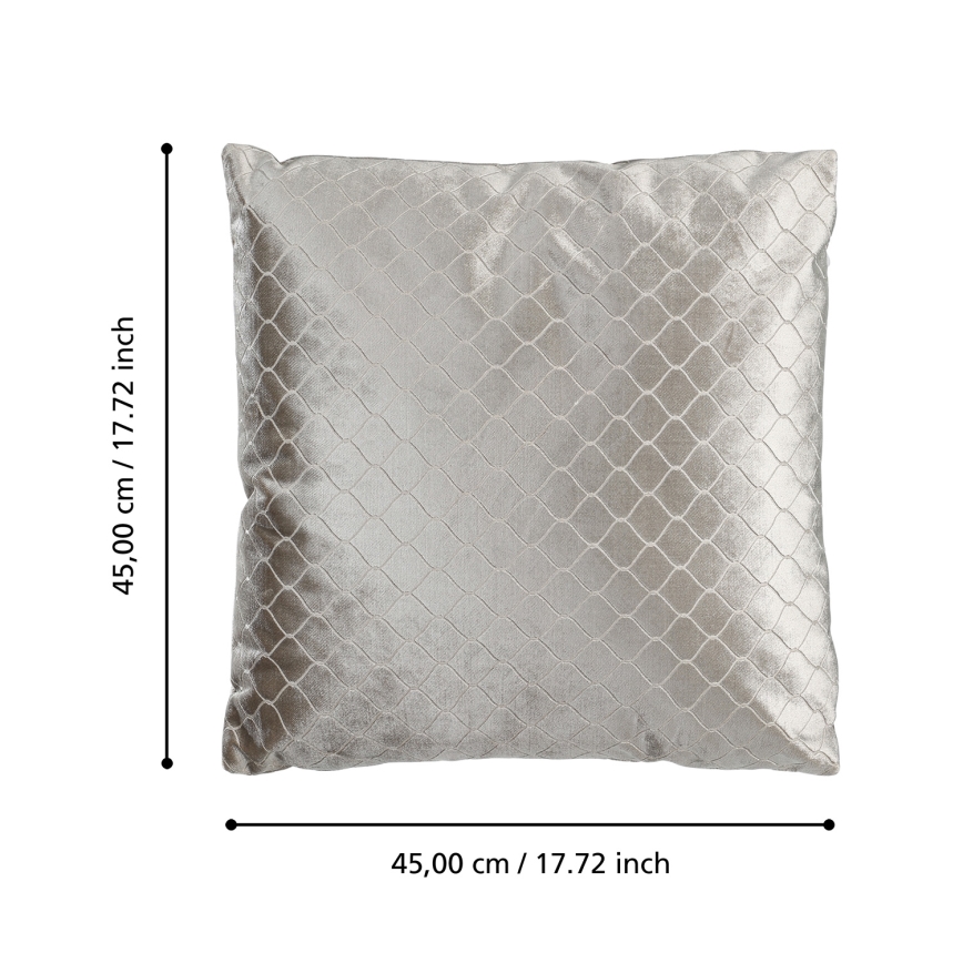 Eglo 420284 - Dekorativ kudde SINGU 45x45 cm grå