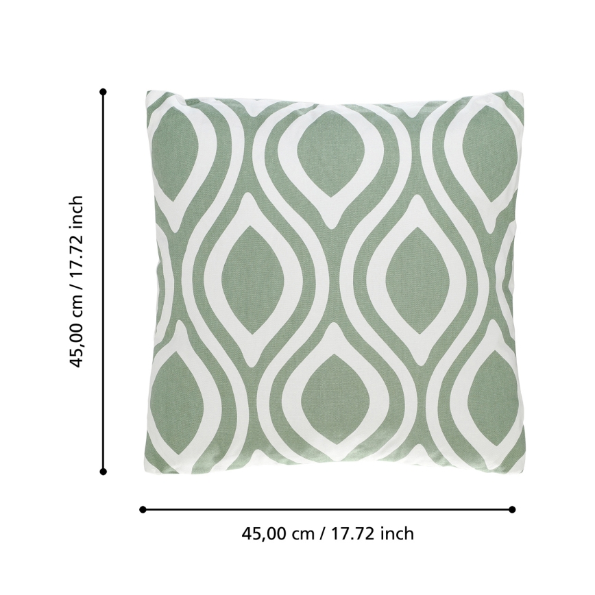 Eglo 420294 - Dekorativ kudde CHEVERY 45x45 cm grön