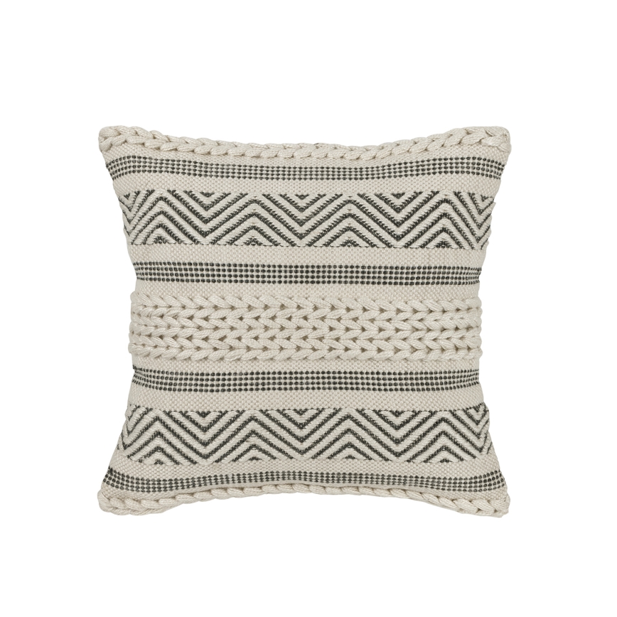 Eglo 420304 - Dekorationskudde MELUT 45x45 cm krämvit/svart