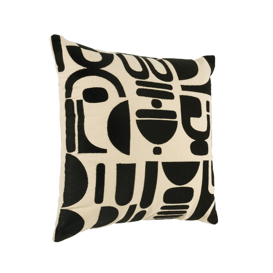 Eglo 420307 - Dekorationskudde CHEVERY 45x45 cm krämvit/svart
