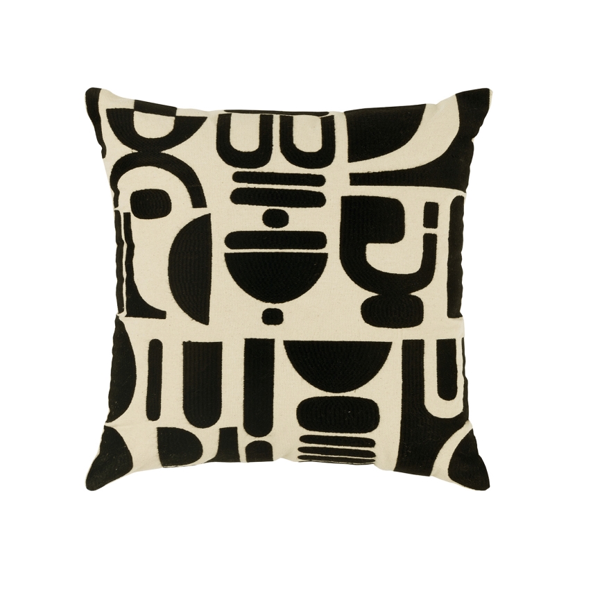 Eglo 420307 - Dekorationskudde CHEVERY 45x45 cm krämvit/svart