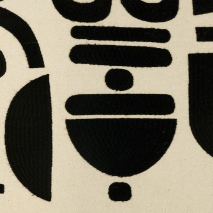 Eglo 420307 - Dekorationskudde CHEVERY 45x45 cm krämvit/svart