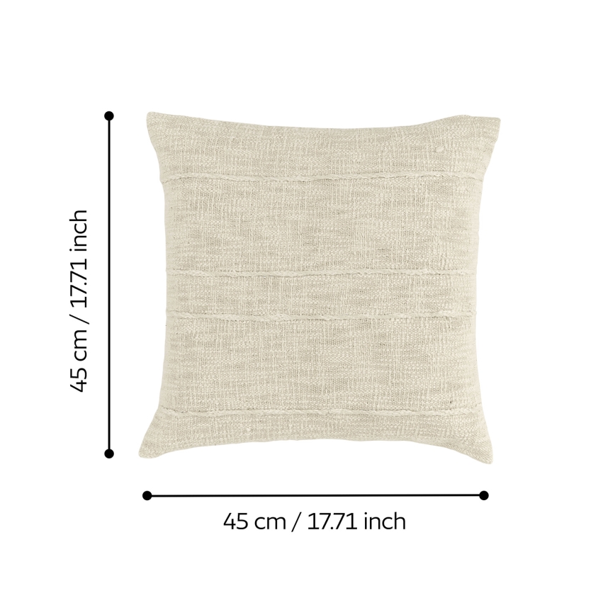 Eglo 420335 - Dekorativ kudde SHILABO 45x45 cm beige