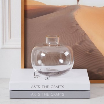 Eglo 421214 - Glasvas SIRANANA 11,8 x 13 cm, klar med guldfinish