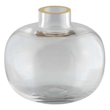 Eglo 421214 - Glasvas SIRANANA 11,8 x 13 cm, klar med guldfinish