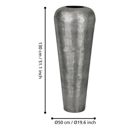 Eglo 421335 - Metallvas MIYAZAKI 130x50 cm grå
