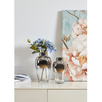 Eglo 421359 - Glasvas KENYASI 27x15,5 cm blank krom