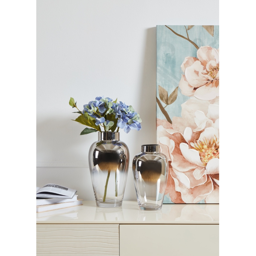 Eglo 421359 - Glasvas KENYASI 27x15,5 cm blank krom