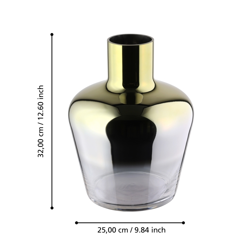 Eglo 421368 - Glasvas SAMUNTAI 32x25 cm guldig
