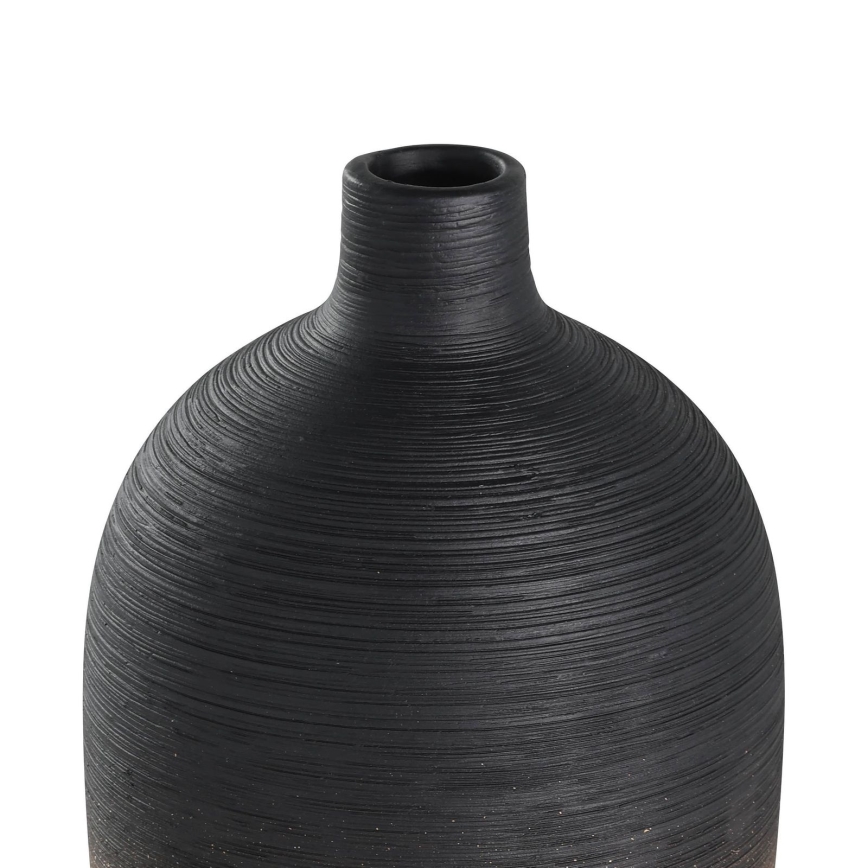 Eglo - Keramikvas 28x12,5 cm svart/guld