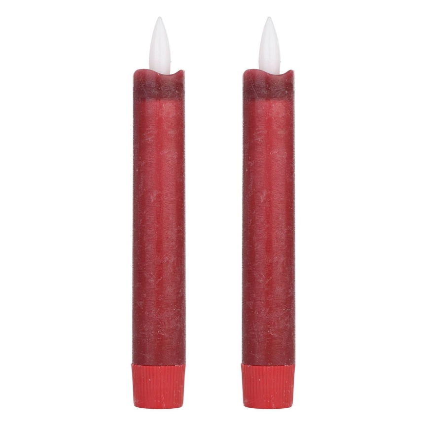 Eglo - SET 2x LED ljus LED/1xAAA 15 cm röd