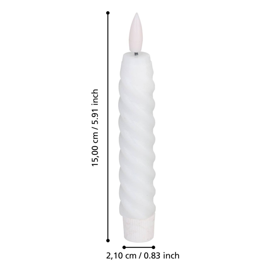 Eglo - SET 2x LED-ljus LED/1xAAA 15 cm vit