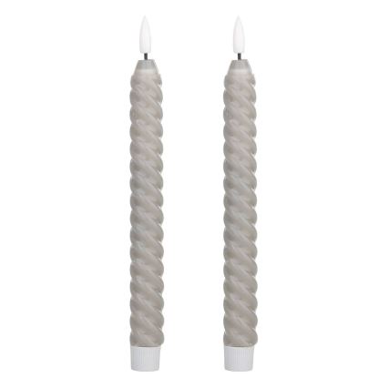 Eglo - SET 2x LED ljus LED/1xAAA 25 cm grå