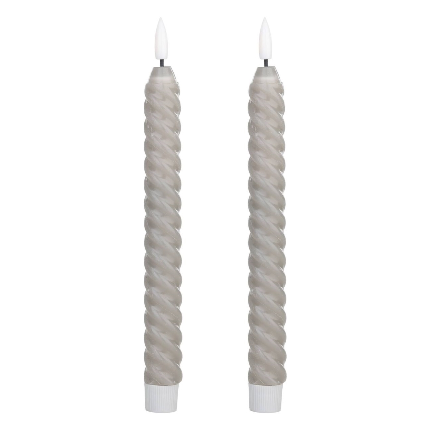 Eglo - SET 2x LED ljus LED/1xAAA 25 cm grå