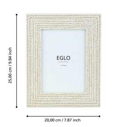 Eglo - Fotoram 13x18 cm grädde